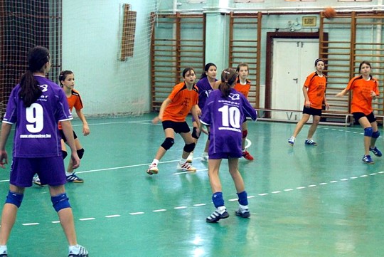 Az U12-es csapata meccs közben (Fotó: Zsedényi Péter)