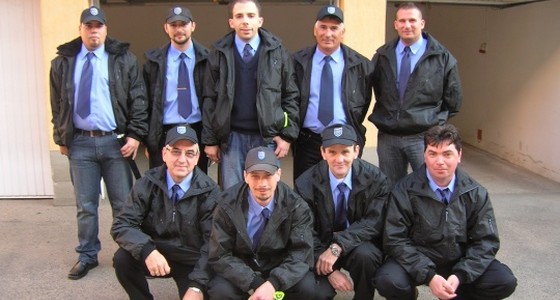Az egykori Orosházi Bűnmegelőzési és Vagyonvédelmi Egyesület tagjai közt (archív fotó: Kecskeméti Krisztina)