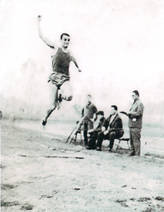 Ivanov Dragán verseny közben 