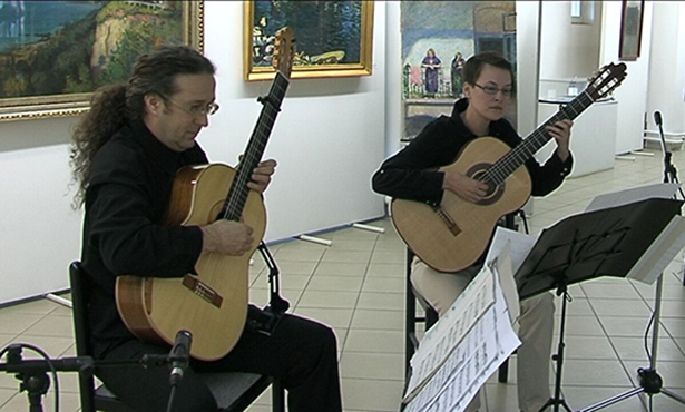 Perta és Árpád reneszánsz dallamokkal töltötték meg a képtárat