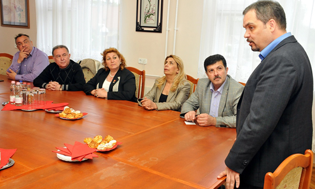 Zalai Mihály informálta a török küldöttséget (Fotó: Rajki Judit)