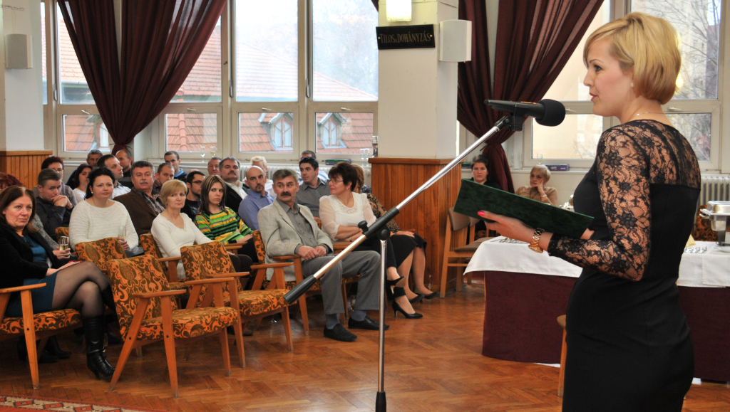 dr. Durayné dr. Nikolics Nikoletta aljegyző értékelte az évet (Fotó: Kecskeméti Krisztina)