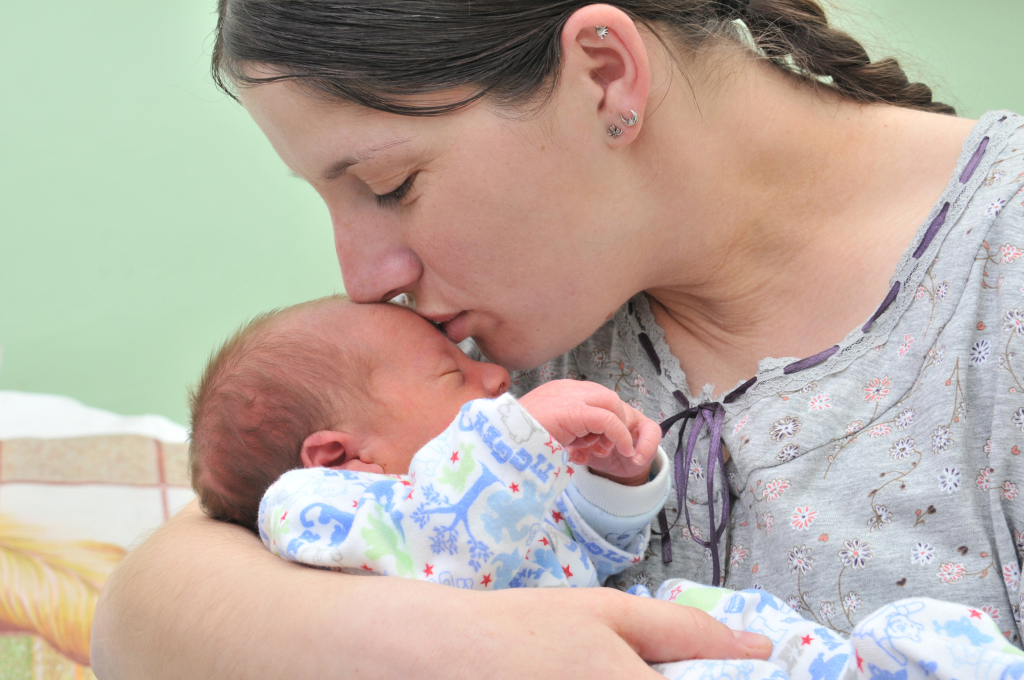 Anita és kisfia, Levente - a fotó a kórházban készült, de baba és anya már otthon vannak (Fotó: Rajki Judit)