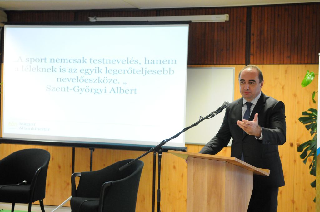 dr. Dancsó József a sportfinanszírozás fontosságáról is beszélt (klikk a képre) Fotó: Melega Krisztián