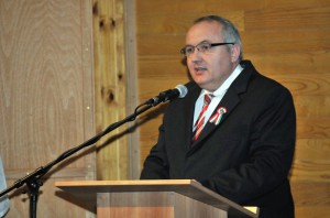 Dávid Zoltán polgármester ünnepi beszédében összefogást kért (klikk a képre) Fotó: Rajki Judit