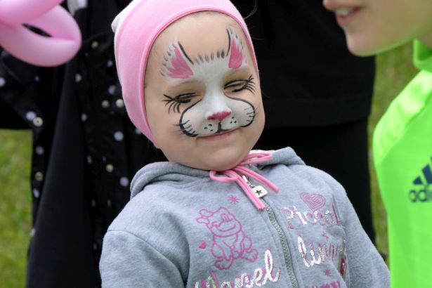 Az egyik nagy kedvenc volt a családi napon az arcfestés Fotó: Kecskeméti Krisztina 