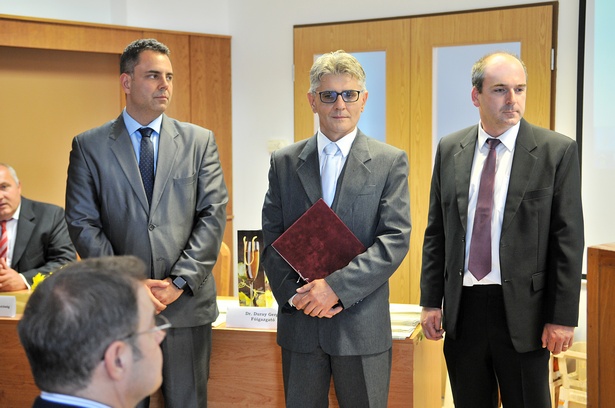 Dr. Kancsó János az ünnepség alkalmával vette át adjunktusi kinevezését (Fotó: Rajki Judit)