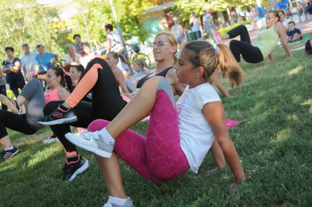 A pikniken a testmozgás is nagy szerepet kapott (klikk a képre) Fotó: Kecskeméti Krisztina